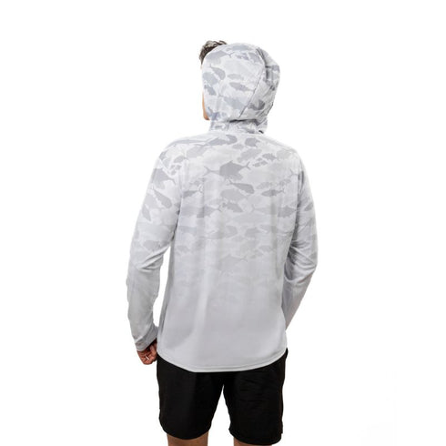 CAMISETA DE PESCA HOMBRE GRIS