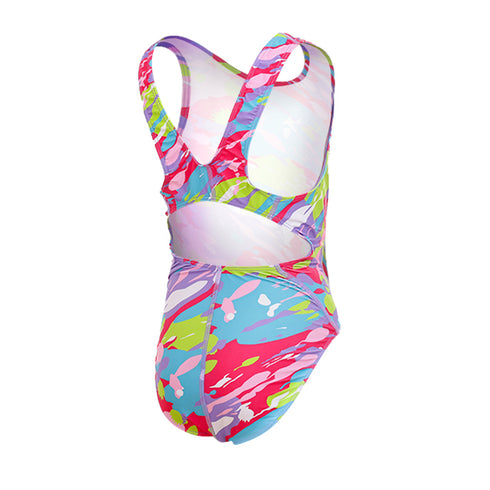 TRAJE DE BAÑO INFANTIL NIÑA OLIMPICO MULTICOLOR MOD 3005