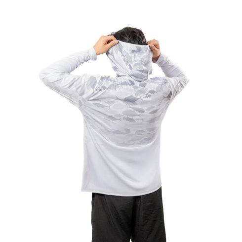 CAMISETA DE PESCA HOMBRE GRIS