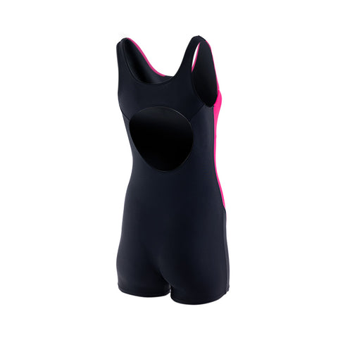 TRAJE DE BAÑO INFANTIL NIÑA TIPO JAMMER COMBINADO ROSA MOD. 1001-1