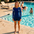 RASHGUARD CORAL AZUL DAMA