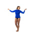 RASHGUARD COLOR SOLIDO AZUL DAMA