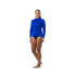 RASHGUARD COLOR SOLIDO AZUL DAMA
