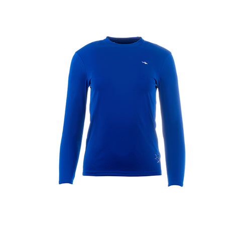 RASHGUARD COLOR SOLIDO AZUL DAMA