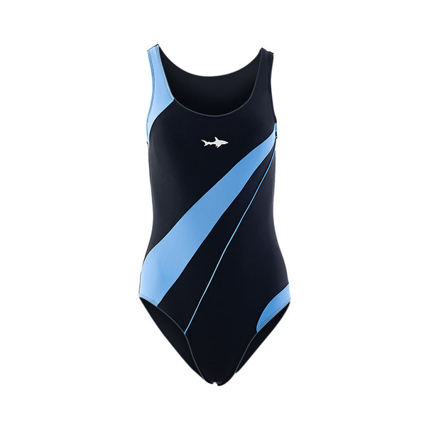 TRAJE DE BAÑO DAMA OLIMPICO TRAZO AZUL MOD. 1003-1