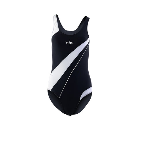 TRAJE DE BAÑO OLIMPICO TRAZO BLANCO MOD. 1003-2