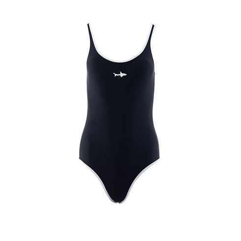 TRAJE DE BAÑO DAMA OLIMPICO CLASICO NEGRO MOD. 1006