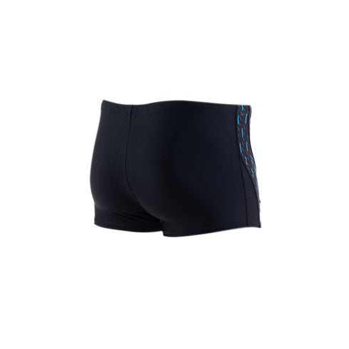 TRAJE DE BAÑO CABALLERO JAMMER CORTO RÁFAGAS COMBINADO NEGRO