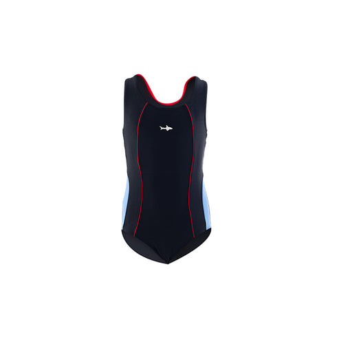 TRAJE DE BAÑO INFANTIL NIÑA OLIMPICO COMBINADO ROJO MOD. 3001