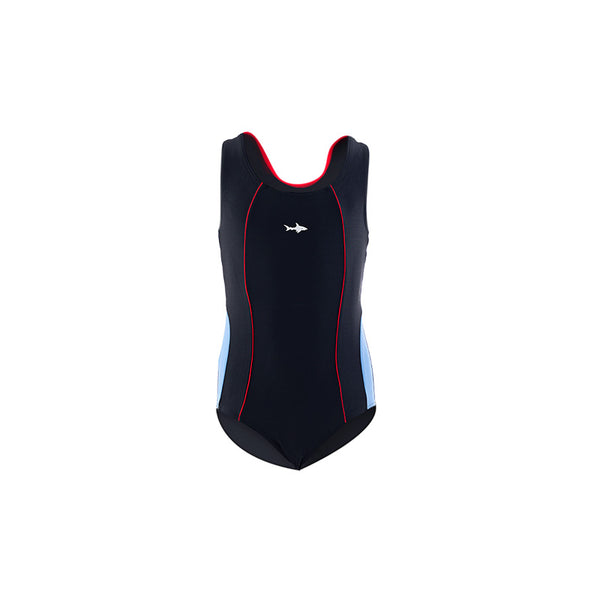 TRAJE DE BAÑO INFANTIL NIÑA OLIMPICO COMBINADO ROJO MOD. 3001