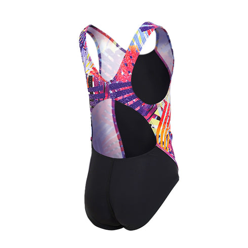 TRAJE DE BAÑO INFANTIL NIÑA OLIMPICO COMBI. NEGRO MOD 3003