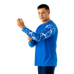 RASHGUARD NAUTICA AZUL CABALLERO