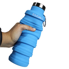 BOTELLA PLEGABLE AZUL 500ML