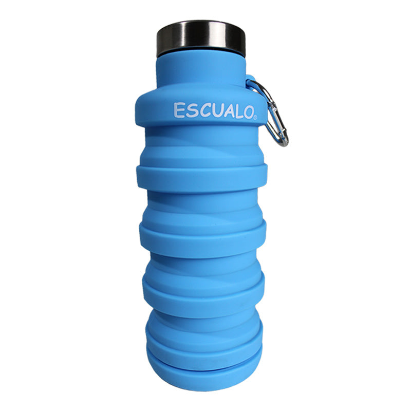 BOTELLA PLEGABLE AZUL 500ML